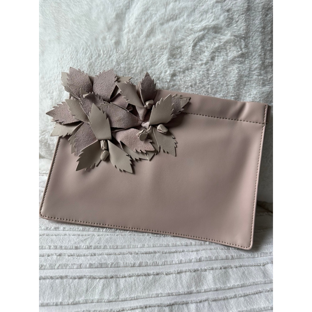 NWT Dusty Pink Sam Edelman Leather Clutch